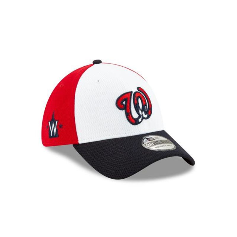 MLB Washington Nationals Batting Practice 39Thirty Stretch Fit (QIT2789) - Red New Era Caps